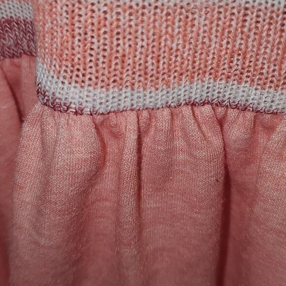 Coral striped maxi dress new with out tank - Picture 5 of 5